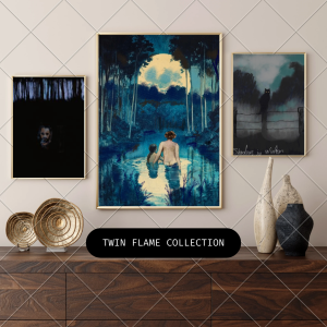 The Twin Flames Journey  (40 × 50 cm)